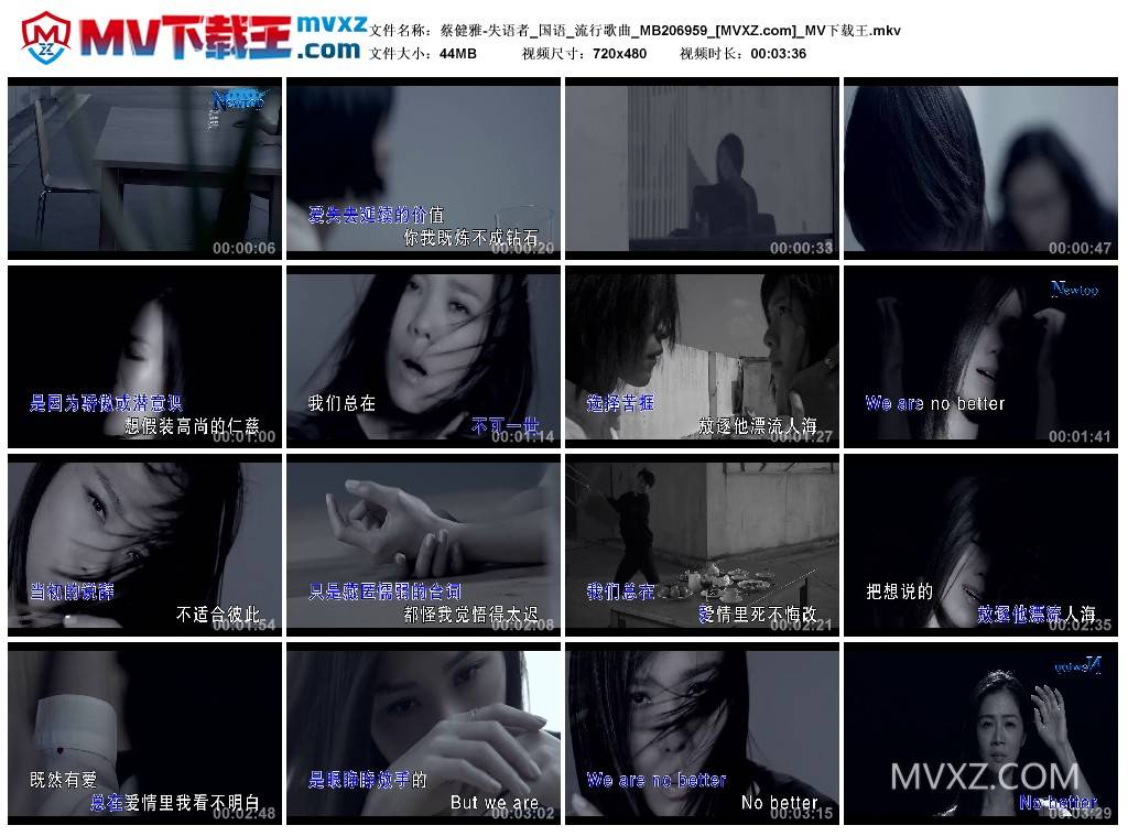 蔡健雅-失语者_国语_流行歌曲_MB206959